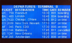 LCD-Infotafel